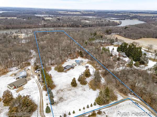 13 Acres of Land with Home for Sale in Lyons, Michigan