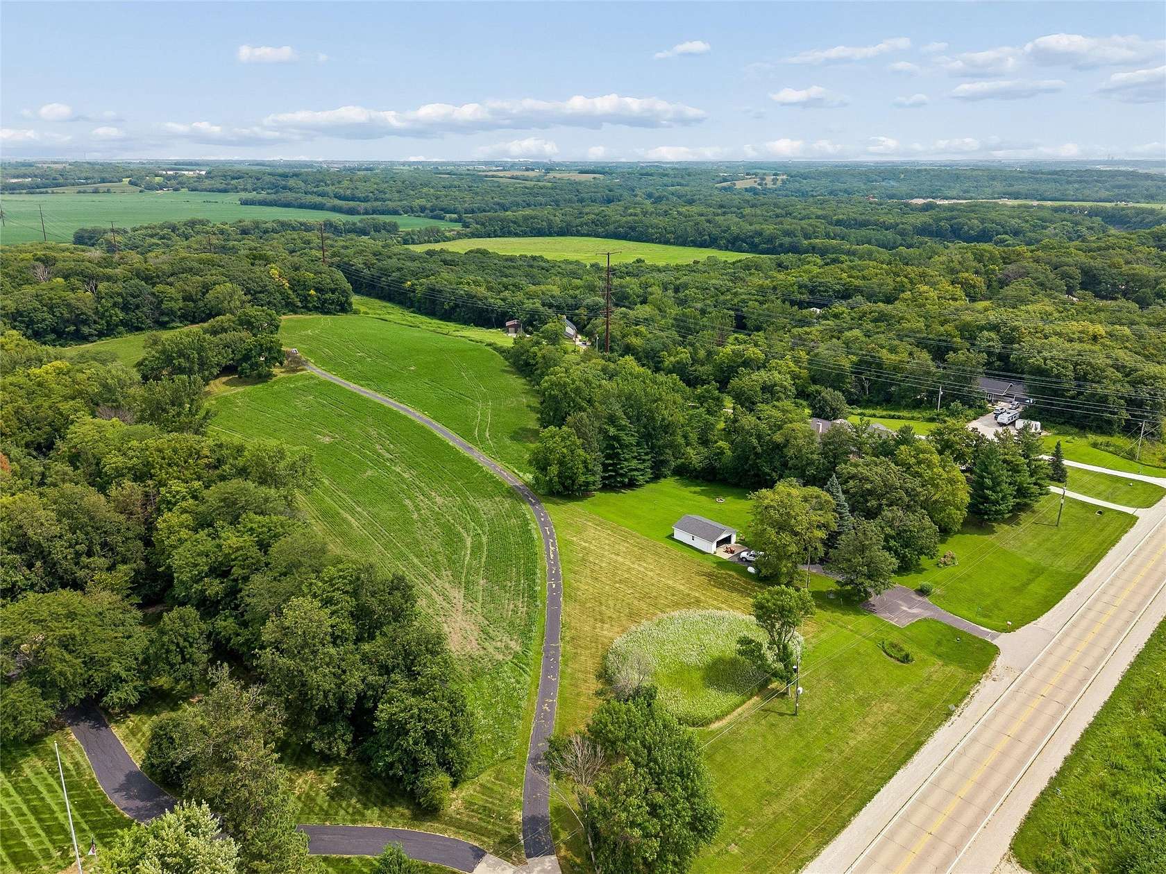 22.6 Acres of Recreational Land with Home for Sale in Booneville, Iowa