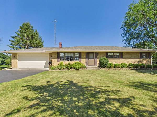 4.58 Acres of Land with Home for Sale in Winnebago, Illinois