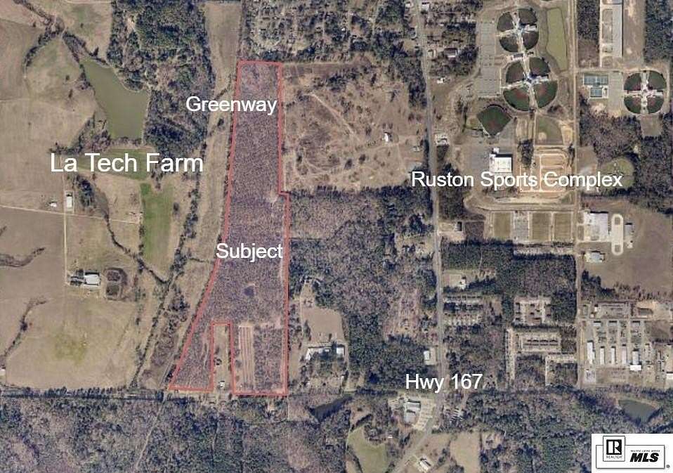 91.2 Acres of Recreational & Residential Land for Sale in Ruston, Louisiana