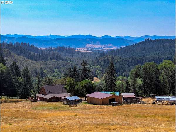 45 Acres of Agricultural Land with Home for Sale in Oakland, Oregon
