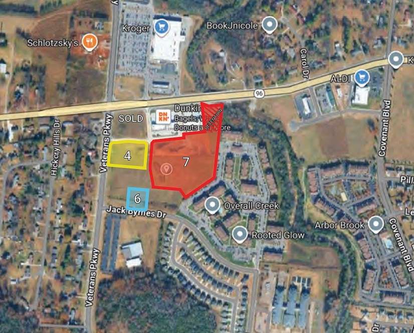 7.7 Acres of Commercial Land for Sale in Murfreesboro, Tennessee