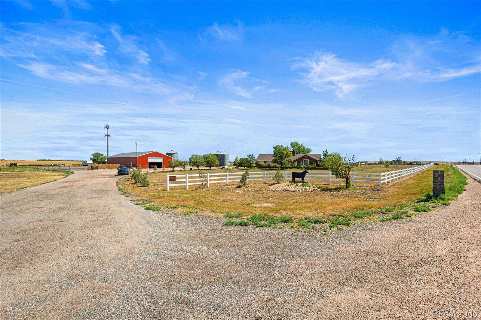 7.55 Acres of Land with Home for Sale in Brighton, Colorado