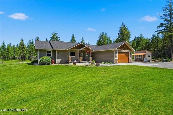 5 Acres of Land with Home for Sale in Spirit Lake, Idaho