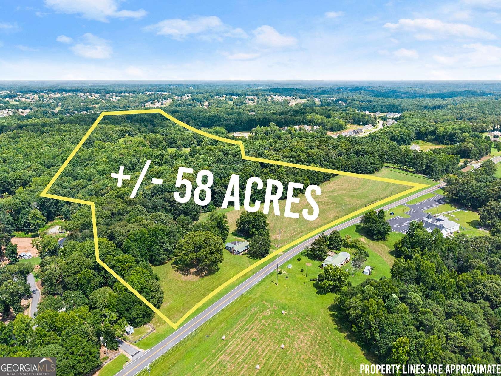 58.2 Acres of Recreational & Residential Land for Sale in Hoschton, Georgia