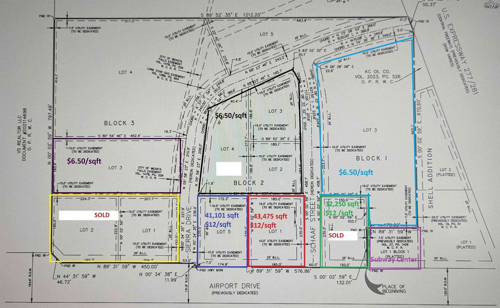 2.19 Acres of Commercial Land for Sale in Wichita Falls, Texas