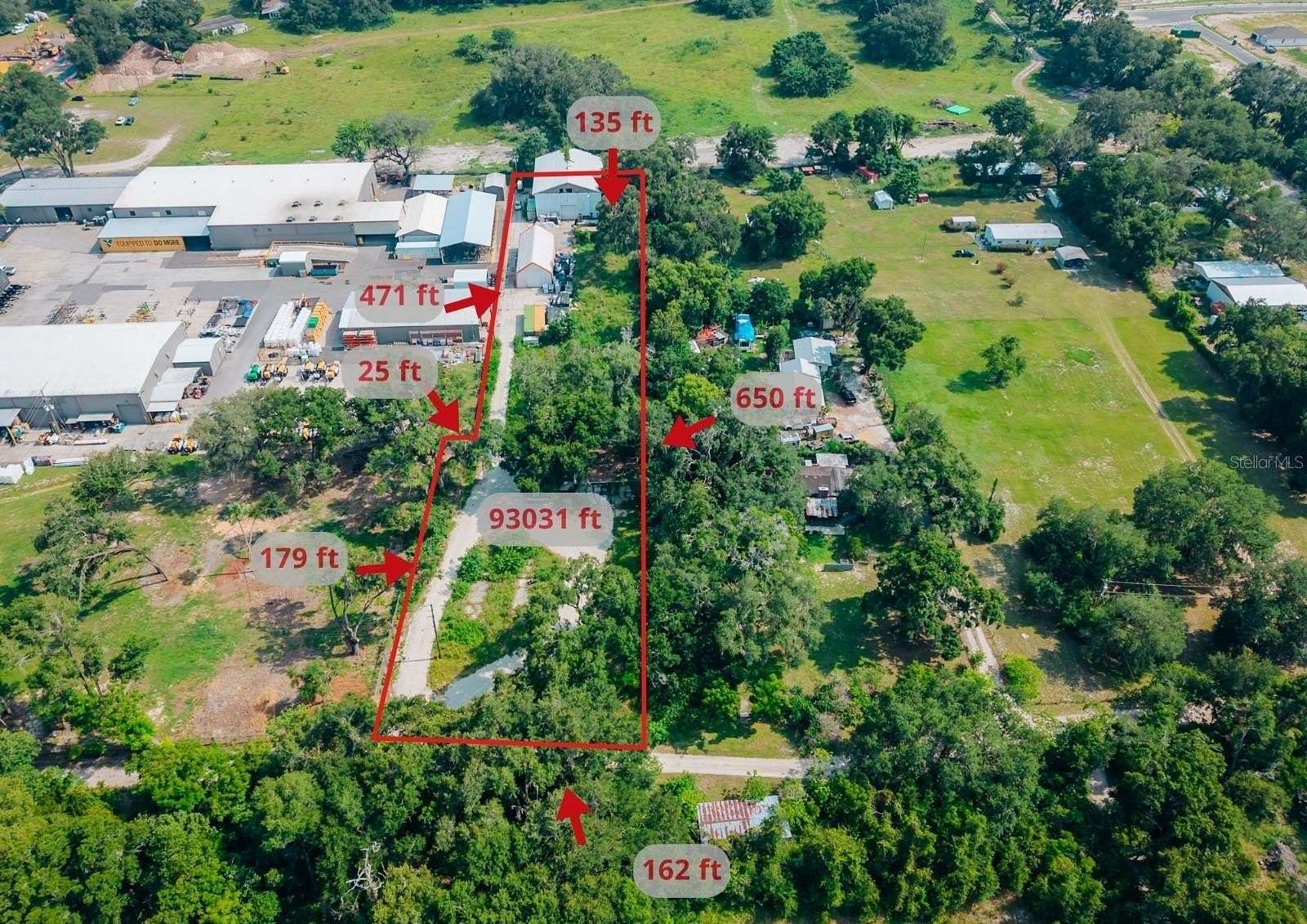 2.14 Acres of Improved Mixed-Use Land for Sale in Okahumpka, Florida