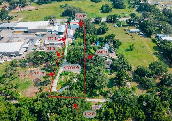 2.14 Acres of Improved Mixed-Use Land for Sale in Okahumpka, Florida