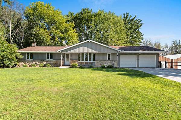 24.6 Acres of Land with Home for Sale in New Franken, Wisconsin