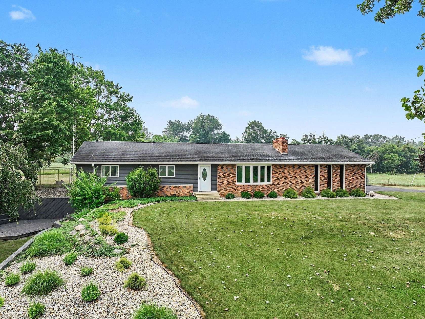 4 Acres of Land with Home for Sale in Burr Oak, Michigan