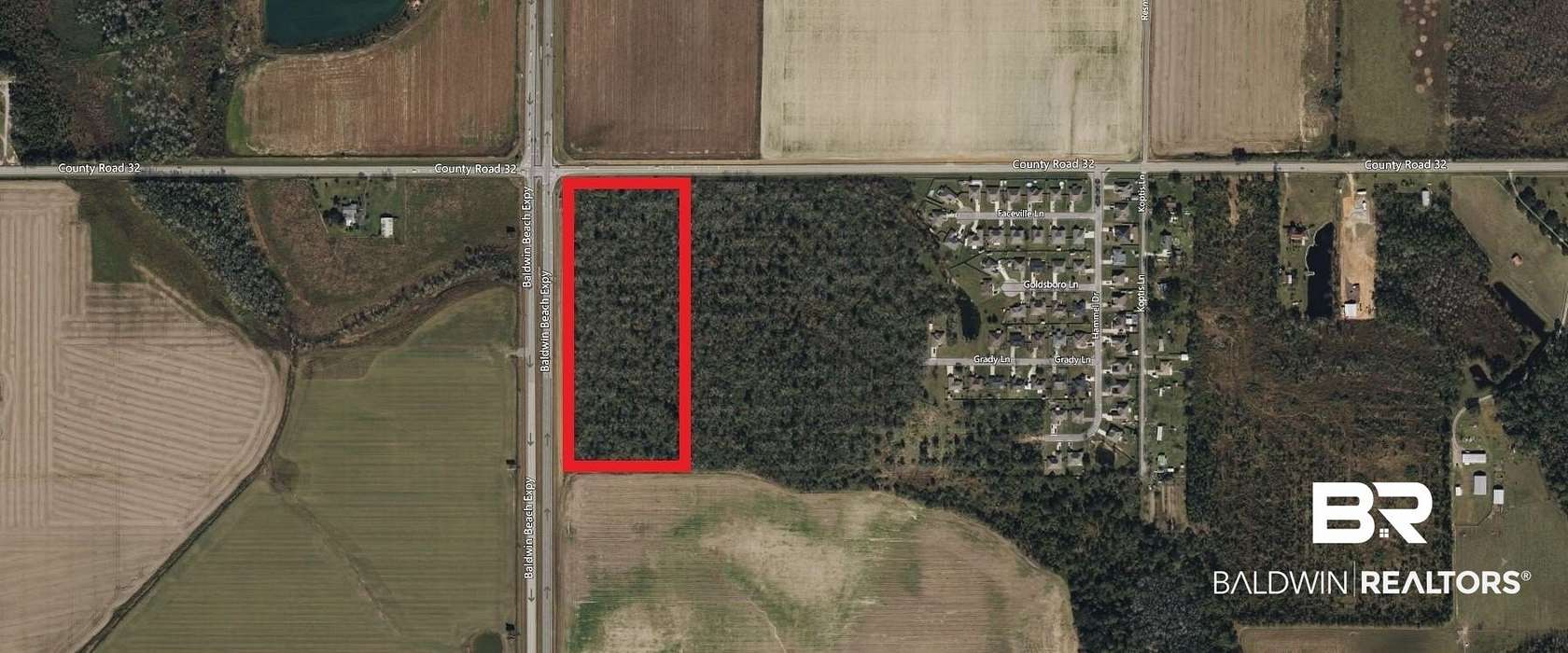 10 Acres of Commercial Land for Sale in Summerdale, Alabama