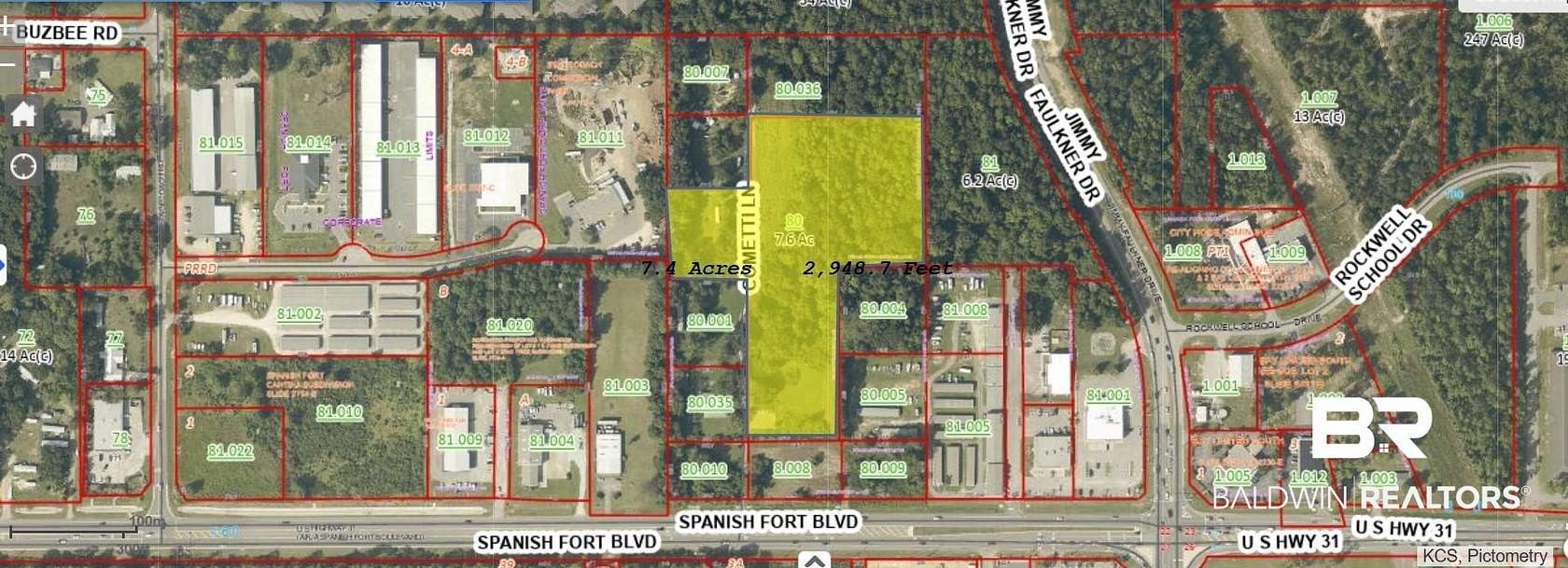7.6 Acres of Land for Sale in Spanish Fort, Alabama