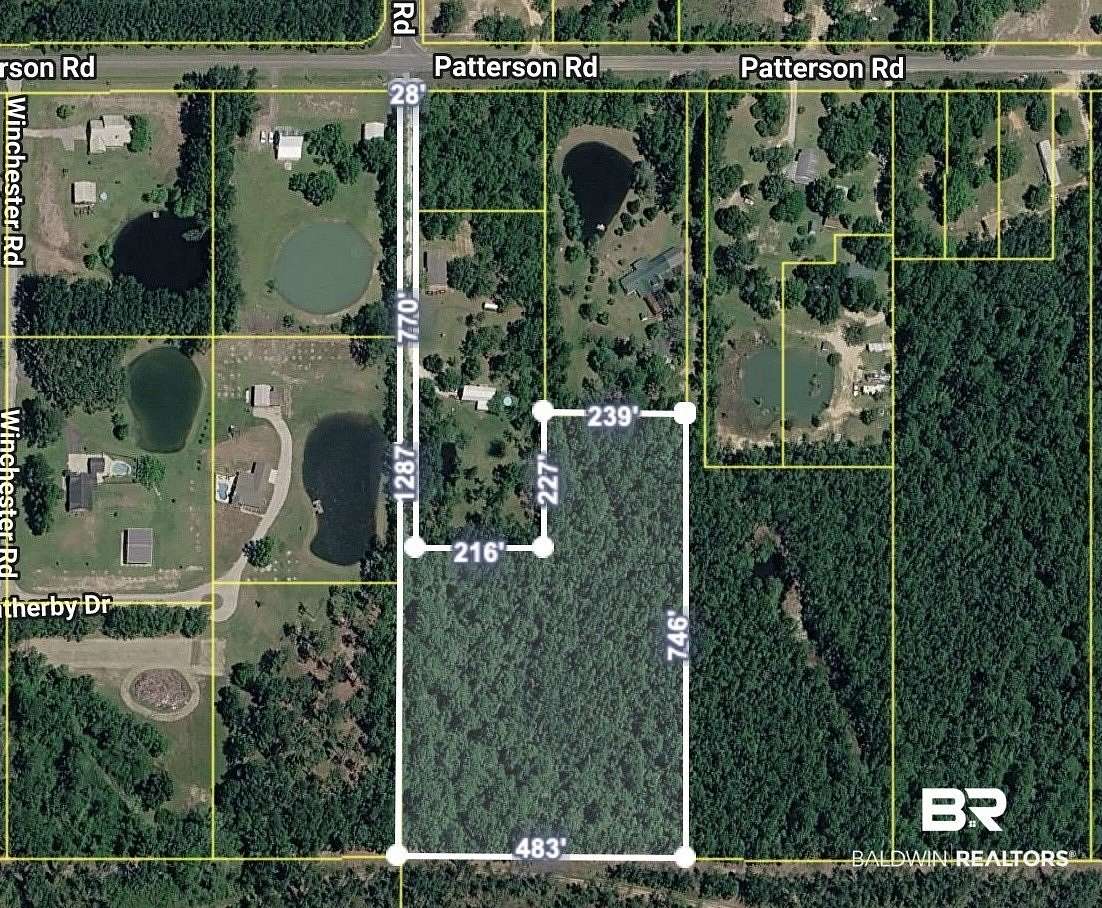 7.5 Acres of Residential Land for Sale in Robertsdale, Alabama