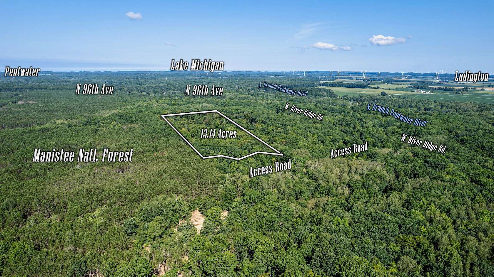 13.1 Acres of Recreational Land for Sale in Pentwater, Michigan