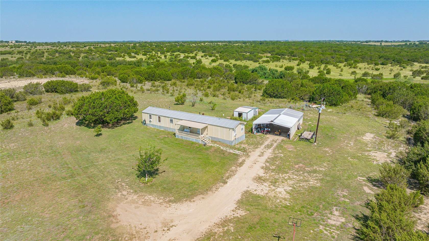 5.5 Acres of Land with Home for Sale in Carlton, Texas