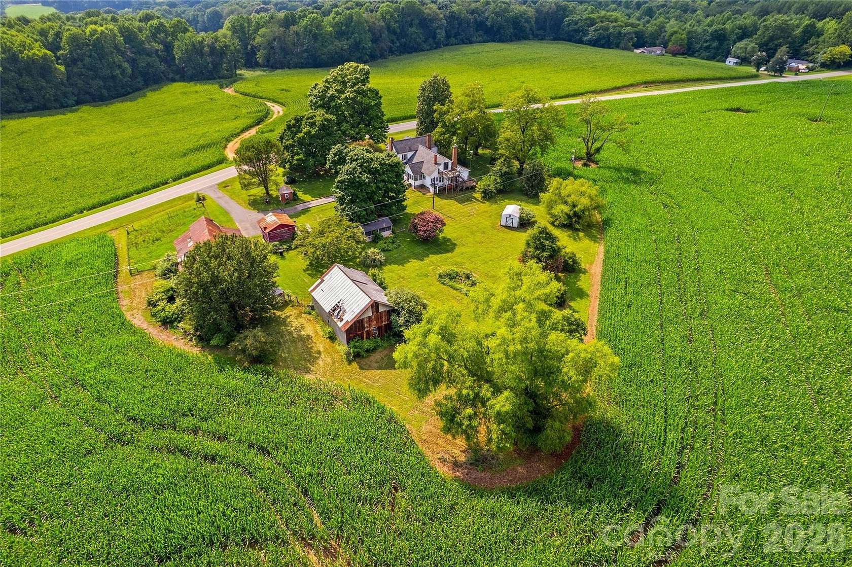 13 Acres of Land with Home for Sale in Olin, North Carolina