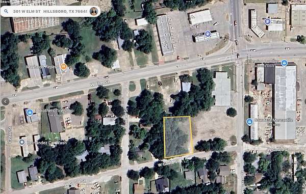 0.26 Acres of Commercial Land for Sale in Hillsboro, Texas