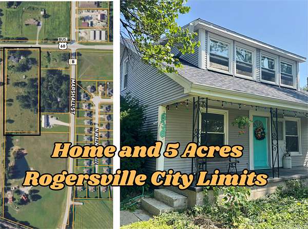 4.75 Acres of Land with Home for Sale in Rogersville, Missouri