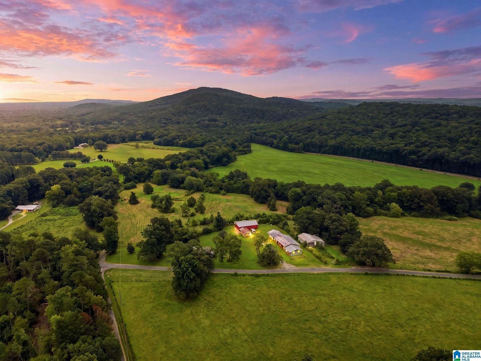 124 Acres of Agricultural Land with Home for Sale in Springville, Alabama