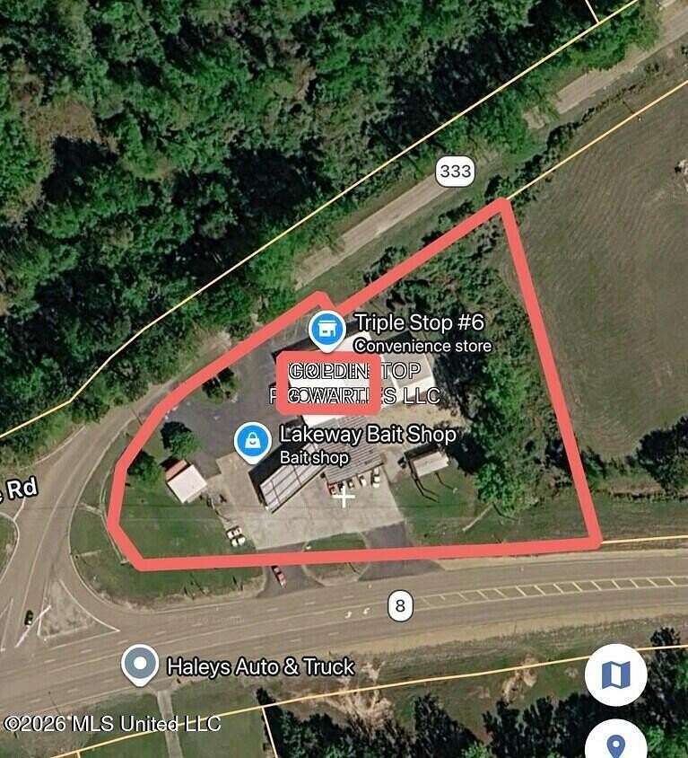 2 Acres of Improved Commercial Land for Sale in Grenada, Mississippi