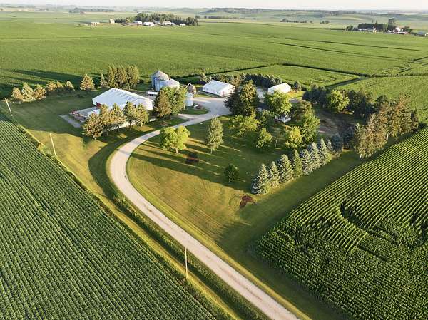 7.3 Acres of Land with Home for Sale in Aplington, Iowa