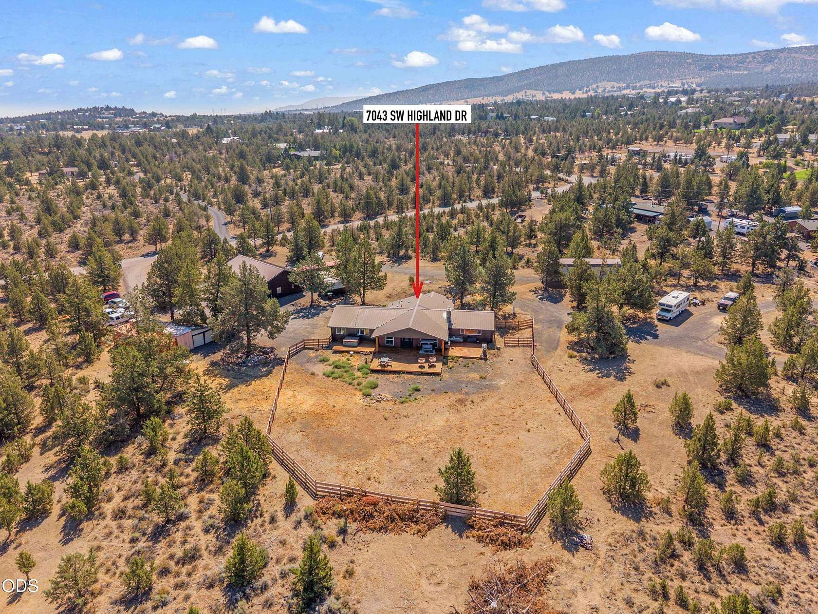 4.86 Acres of Land with Home for Sale in Powell Butte, Oregon