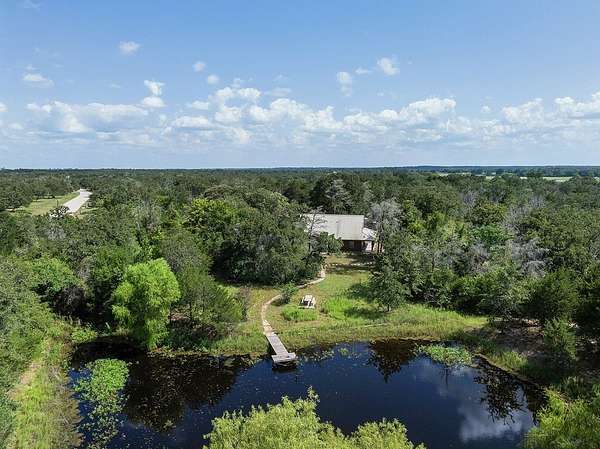 11.4 Acres of Land with Home for Sale in Carmine, Texas