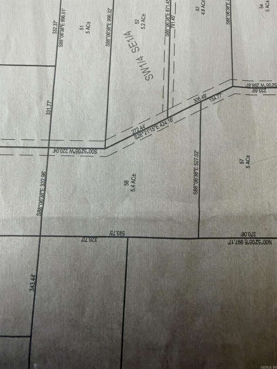 5.4 Acres of Land for Sale in Rose Bud, Arkansas