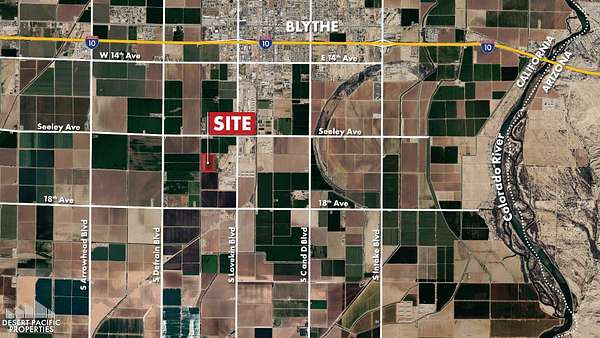 30 Acres of Agricultural & Residential Land for Sale in Blythe, California