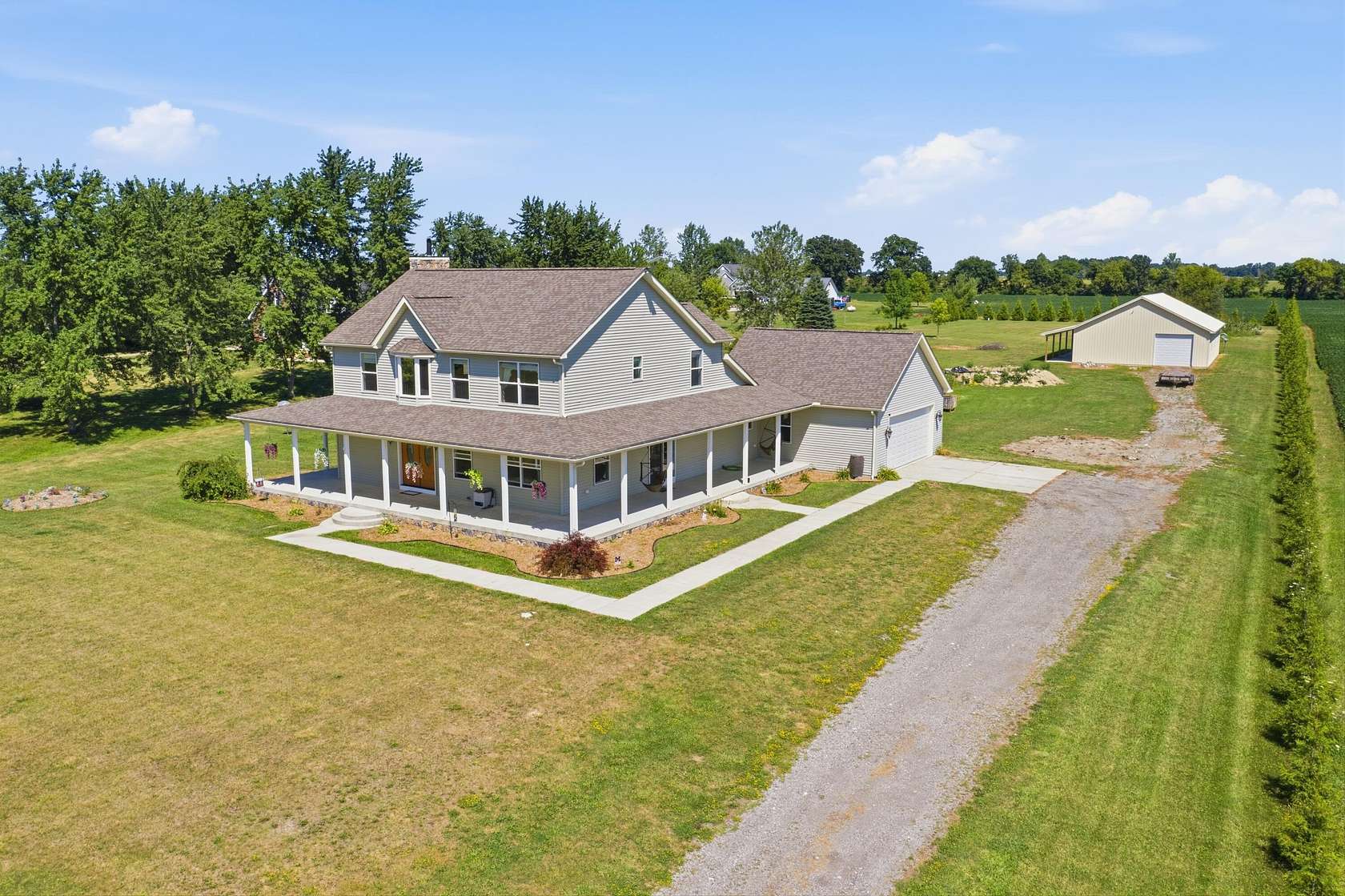 2.54 Acres of Land with Home for Sale in Richmond, Michigan
