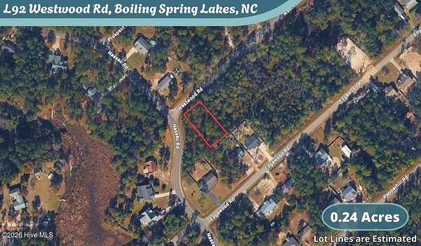 0.24 Acres of Residential Land for Sale in Boiling Spring Lakes, North Carolina