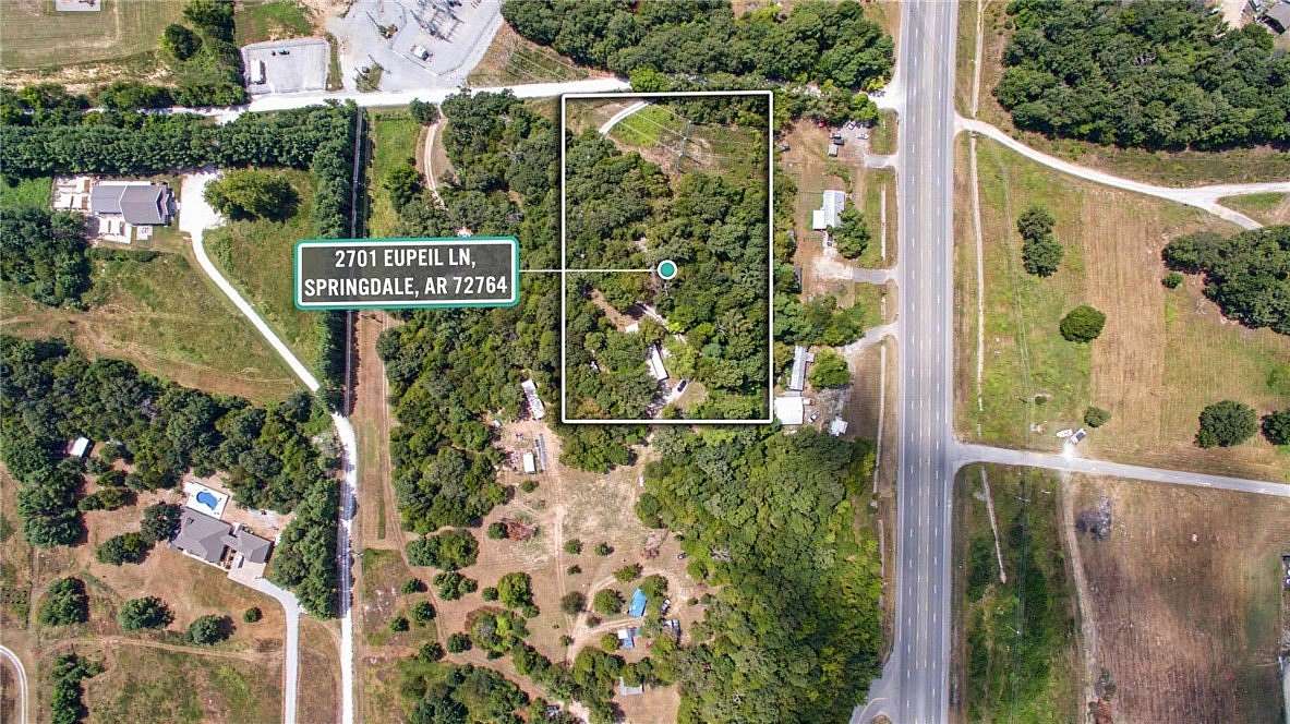 3 Acres of Land with Home for Auction in Springdale, Arkansas