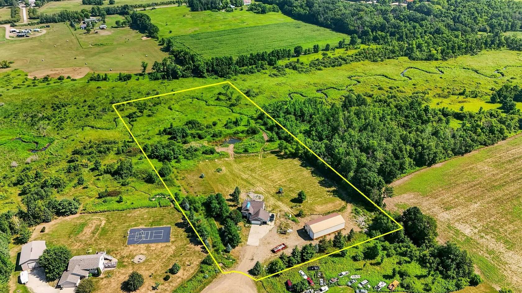 6 Acres of Land with Home for Sale in Milaca, Minnesota