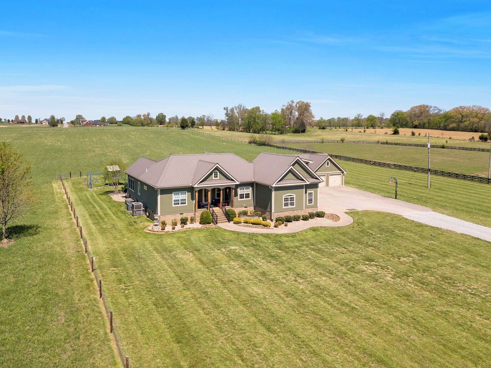 10 Acres of Land with Home for Sale in Cedar Hill, Tennessee