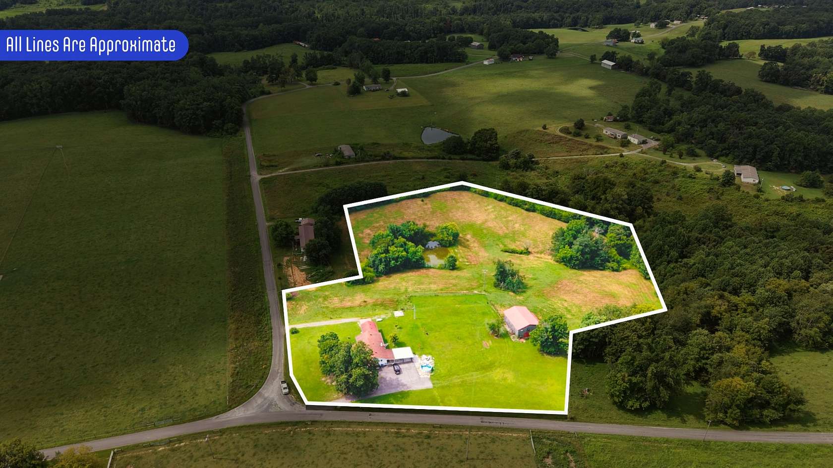 6.52 Acres of Land with Home for Sale in Lafayette, Tennessee