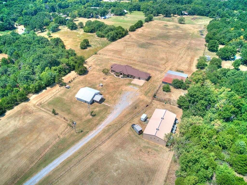 9.72 Acres of Land with Home for Sale in Choctaw, Oklahoma