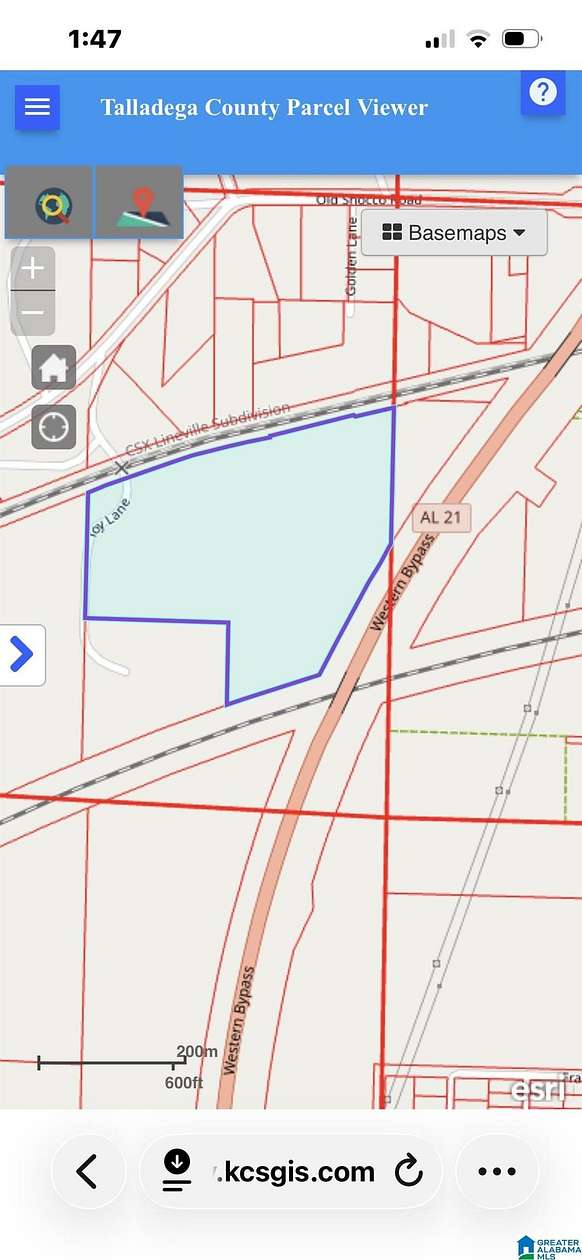 25 Acres of Recreational & Residential Land for Sale in Talladega, Alabama