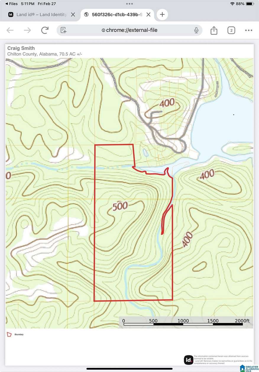 70.5 Acres of Land for Sale in Verbena, Alabama