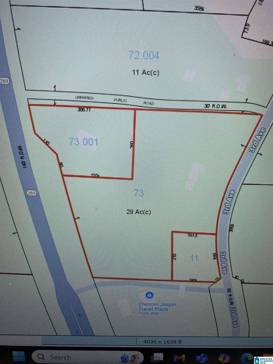 9.5 Acres of Commercial Land for Sale in Jasper, Alabama