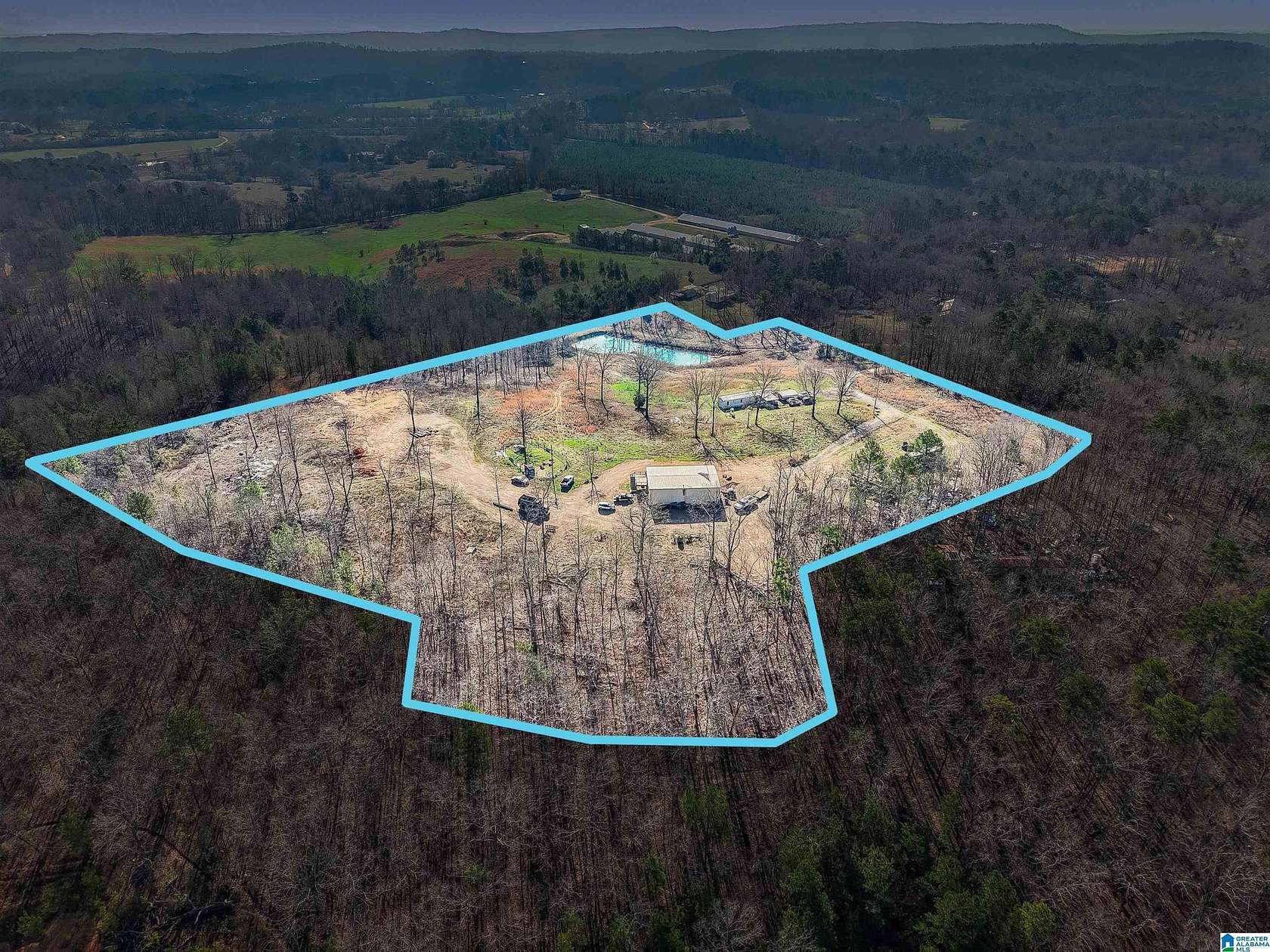 16 Acres of Land with Home for Sale in Springville, Alabama