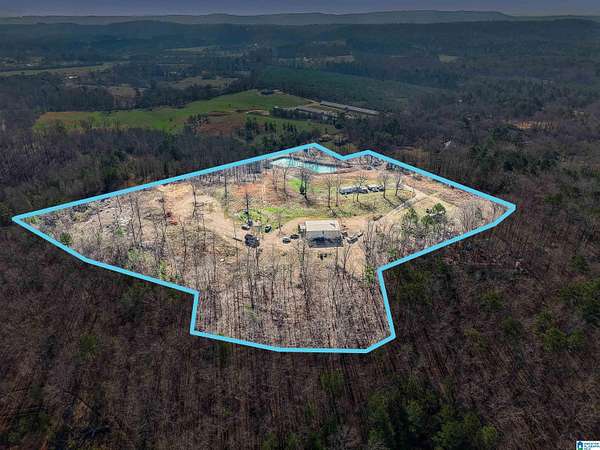 16 Acres of Land with Home for Sale in Springville, Alabama