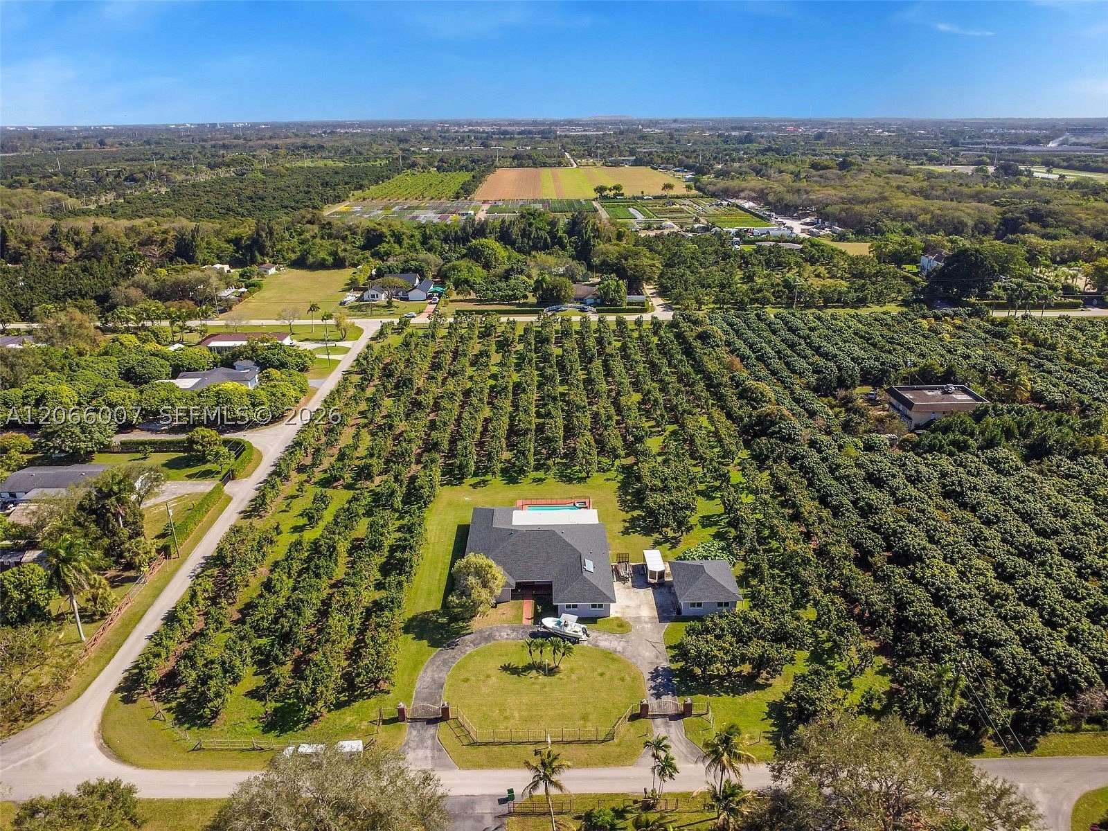 4.19 Acres of Land with Home for Sale in Homestead, Florida
