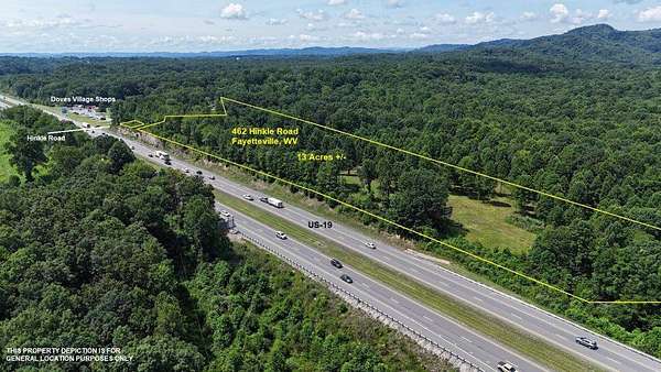 13 Acres of Commercial Land for Sale in Fayetteville, West Virginia