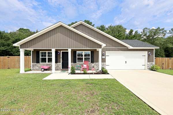 2.62 Acres of Land with Home for Sale in Hubert, North Carolina