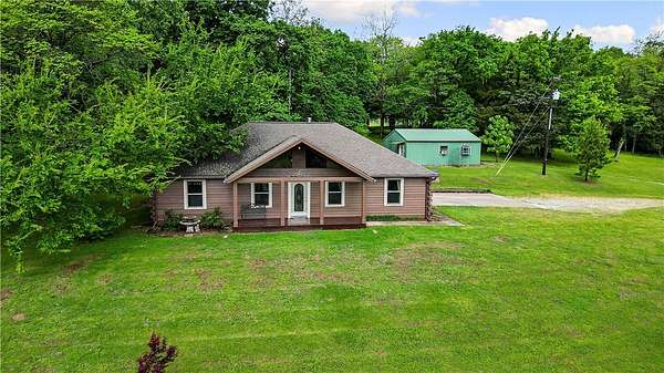 26.4 Acres of Recreational Land with Home for Sale in Prairie Grove, Arkansas