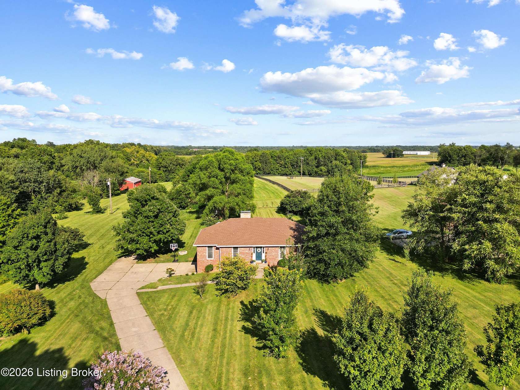 5.28 Acres of Land with Home for Sale in Shelbyville, Kentucky