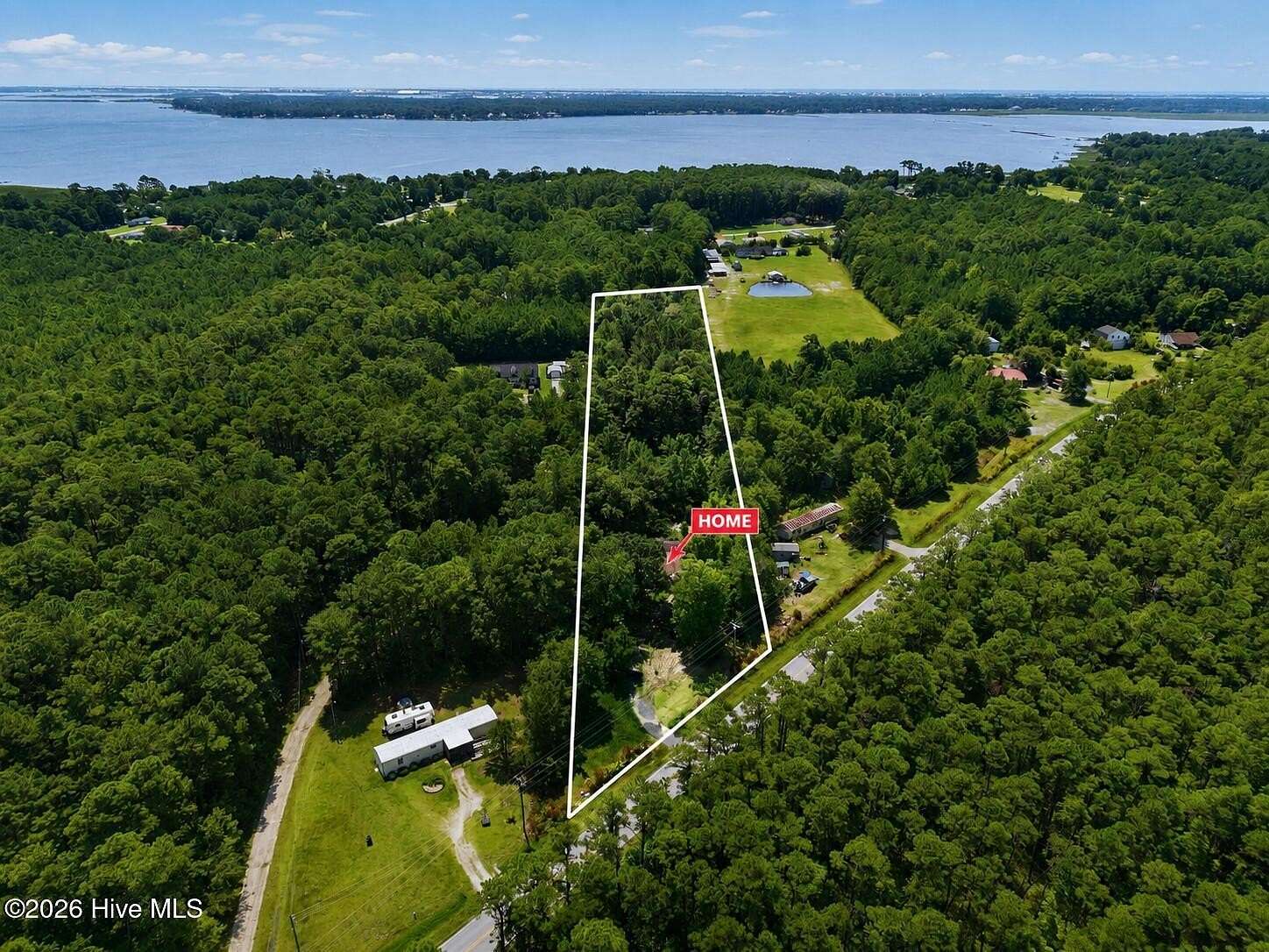 2.89 Acres of Land with Home for Sale in Newport, North Carolina