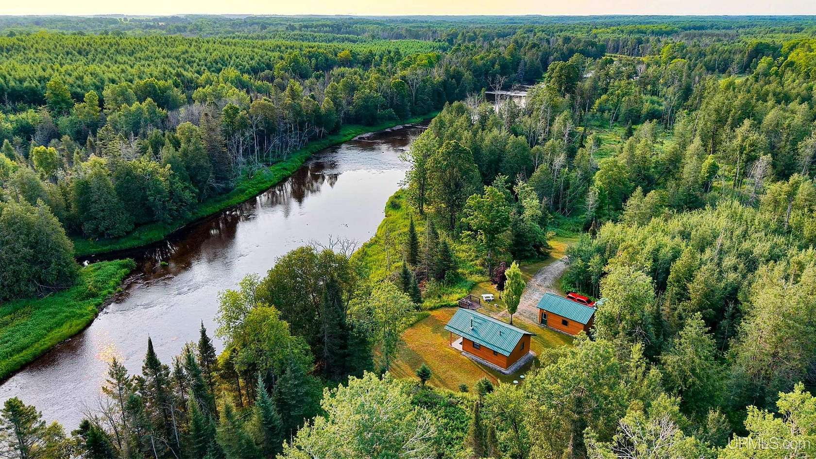 15.5 Acres of Recreational Land with Home for Sale in Escanaba, Michigan