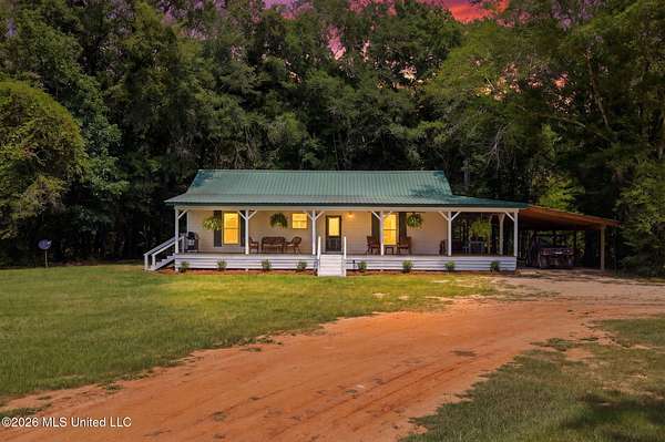 96 Acres of Land with Home for Sale in Taylorsville, Mississippi