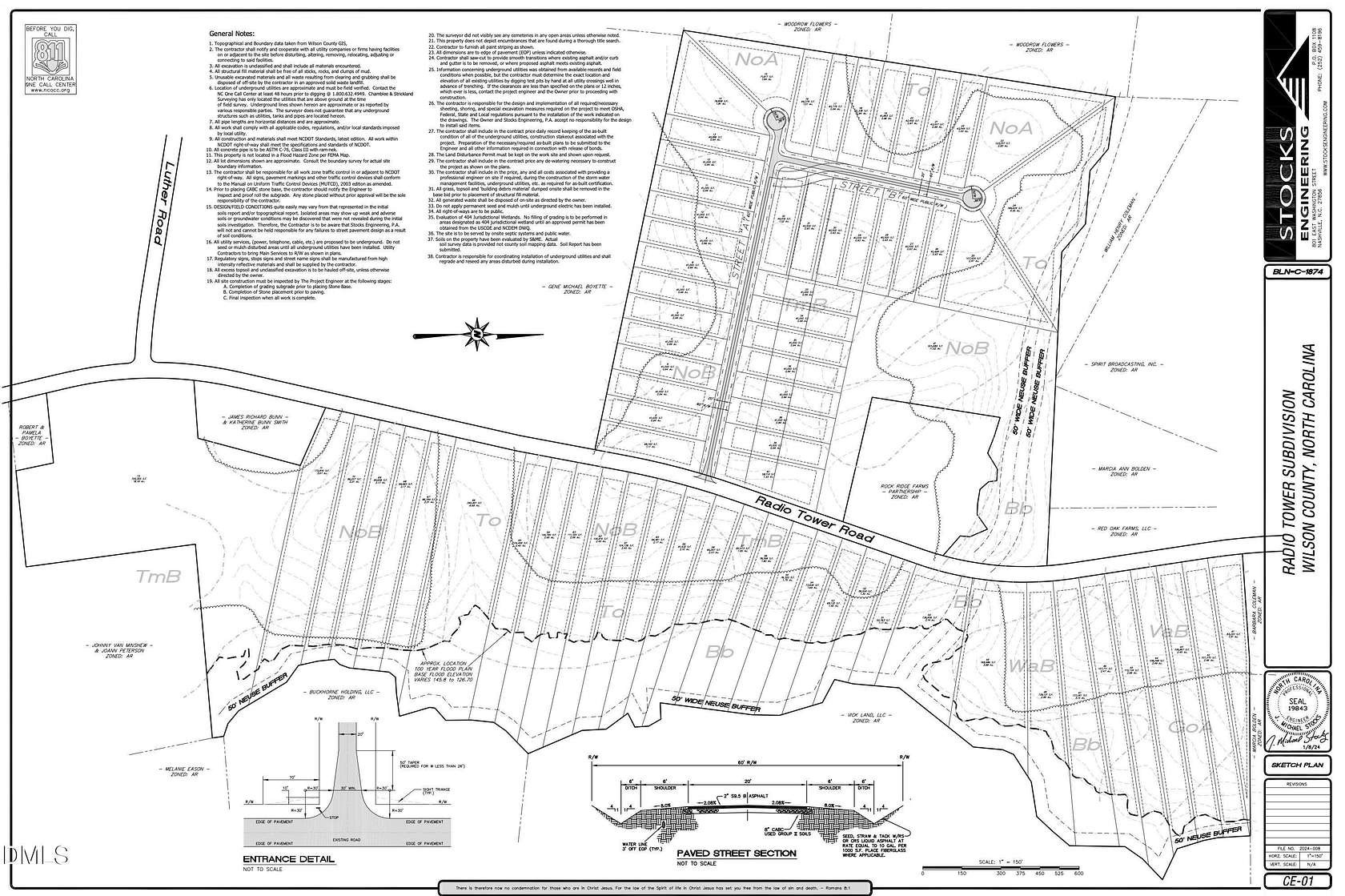 61.8 Acres of Land for Sale in Wilson, North Carolina